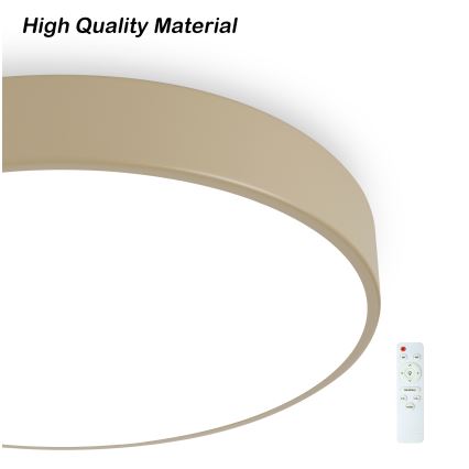 Brilagi - Luminária de teto LED dimerizável POOL LED/60W/230V 3000-6000K Ø 50 cm bege + comando remoto