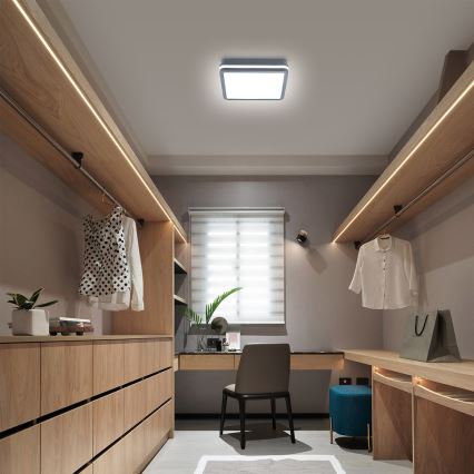 Brilagi - Candeeiro LED de exterior com sensor de movimento BENE LED/24W/230V 26x26 cm antracite IP54