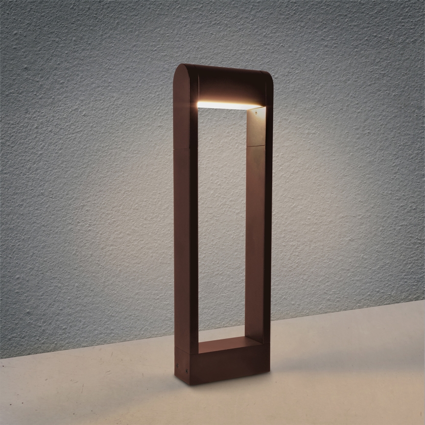 Brilagi - Candeeiro LED de exterior CROTONE LED/7W/230V castanho IP54 50 cm