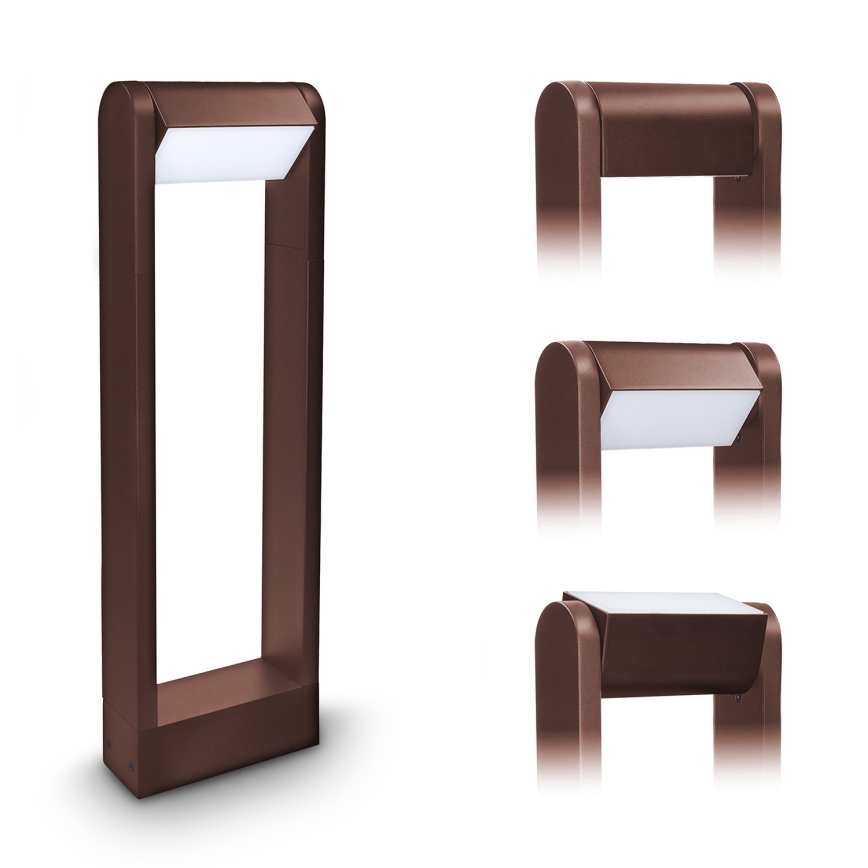 Brilagi - Candeeiro LED de exterior CROTONE LED/7W/230V castanho IP54 50 cm