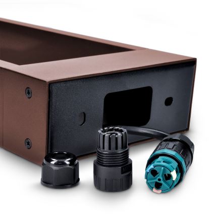 Brilagi - Candeeiro LED de exterior CROTONE LED/7W/230V castanho IP54 50 cm