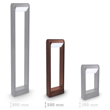 Brilagi - Candeeiro LED de exterior CROTONE LED/7W/230V castanho IP54 50 cm