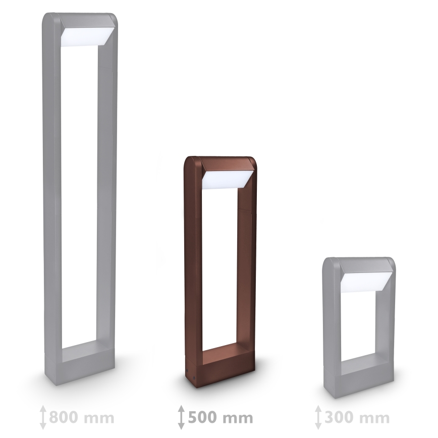 Brilagi - Candeeiro LED de exterior CROTONE LED/7W/230V castanho IP54 50 cm