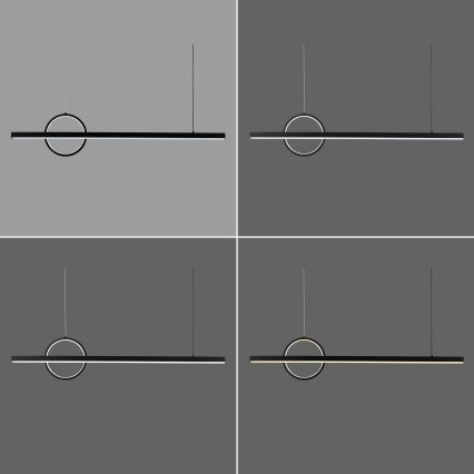 Brilagi - Lustre LED regulável em cabo NIVIO LED/20W/230V 3000-6000K + comando à distância