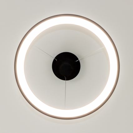 Brilagi - Lustre pendente LED dimerizável em cabo FALCON SLIM LED/42W/230V 3000-6500K diâmetro 50 cm preto + controlo remoto