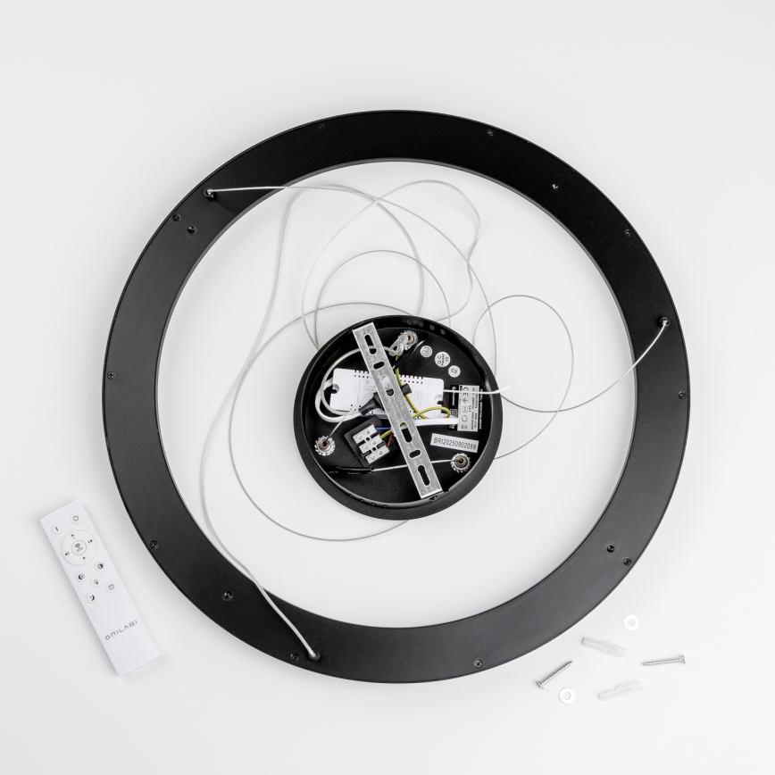 Brilagi - Lustre pendente LED dimerizável em cabo FALCON SLIM LED/42W/230V 3000-6500K diâmetro 50 cm preto + controlo remoto