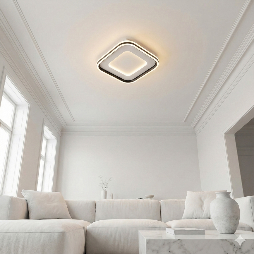 Brilagi - Candeeiro de teto LED dimerizável TRIVARO LED/88W/230V 3000-6000K 40x40 cm + comando remoto