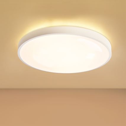 Brilagi - Luminária de teto LED dimerizável GLASS POOL DOUBLE LED/60W/230V 3000-6000K 50 cm branca + comando à distância