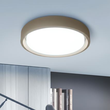 Brilagi - Candeeiro de tecto LED dimerizável MATTEO LED/48W/230V 3000-6500K Ø 41 cm taupe + controlo remoto