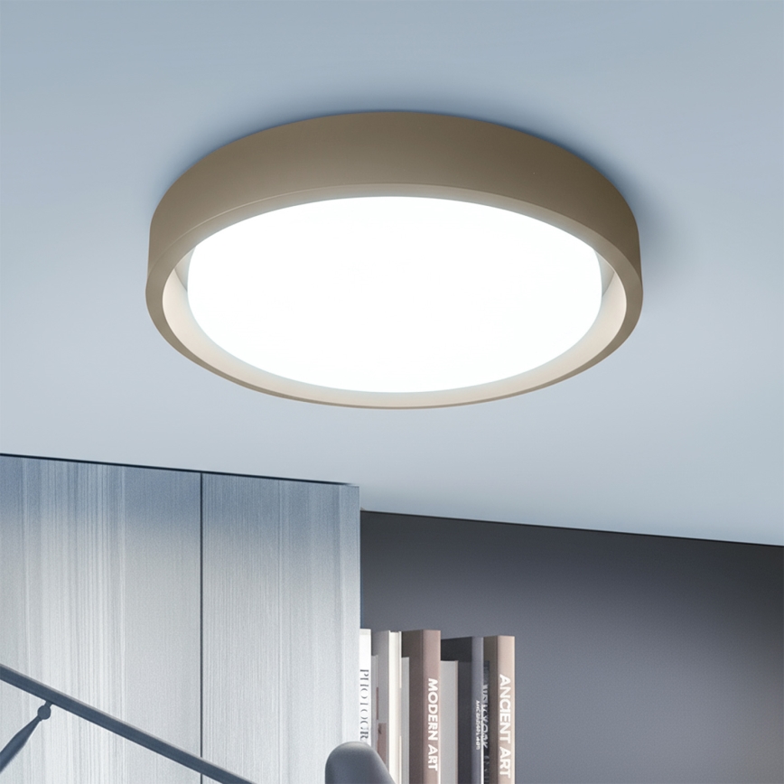 Brilagi - Candeeiro de tecto LED dimerizável MATTEO LED/48W/230V 3000-6500K Ø 41 cm taupe + controlo remoto