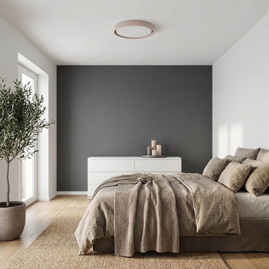 Brilagi - Candeeiro de tecto LED dimerizável MATTEO LED/48W/230V 3000-6500K Ø 41 cm taupe + controlo remoto