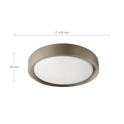 Brilagi - Candeeiro de tecto LED dimerizável MATTEO LED/48W/230V 3000-6500K Ø 41 cm taupe + controlo remoto