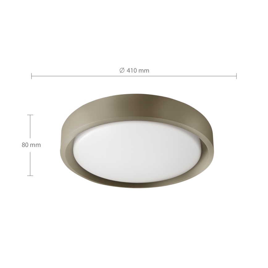 Brilagi - Candeeiro de tecto LED dimerizável MATTEO LED/48W/230V 3000-6500K Ø 41 cm taupe + controlo remoto