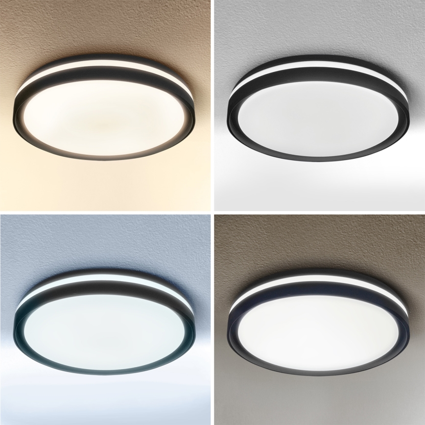 Brilagi - Candeeiro de tecto LED dimável NAOMI LED/48W/230V 3000-6500K Ø 39 cm preto + comando remoto