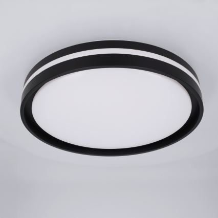 Brilagi - Candeeiro de tecto LED dimável NAOMI LED/48W/230V 3000-6500K Ø 39 cm preto + comando remoto