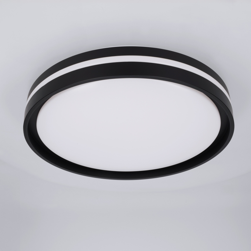 Brilagi - Candeeiro de tecto LED dimável NAOMI LED/48W/230V 3000-6500K Ø 39 cm preto + comando remoto