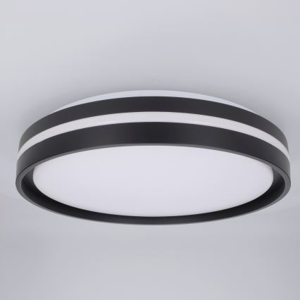 Brilagi - Candeeiro de tecto LED dimável NAOMI LED/48W/230V 3000-6500K Ø 39 cm preto + comando remoto