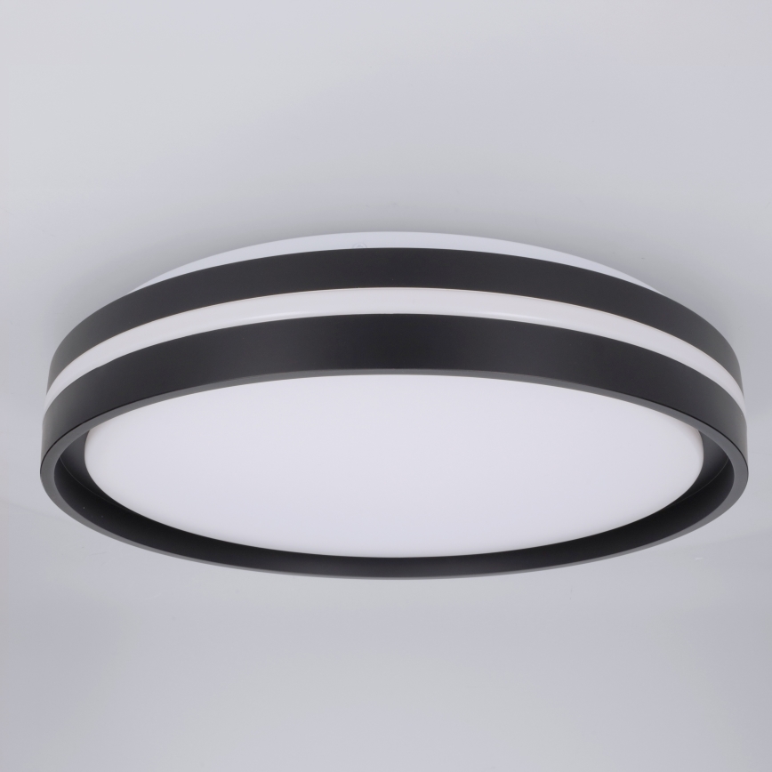 Brilagi - Candeeiro de tecto LED dimável NAOMI LED/48W/230V 3000-6500K Ø 39 cm preto + comando remoto