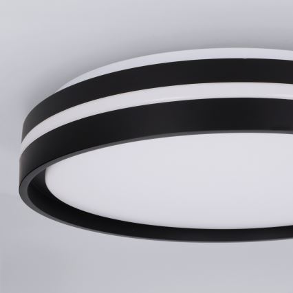 Brilagi - Candeeiro de tecto LED dimável NAOMI LED/48W/230V 3000-6500K Ø 39 cm preto + comando remoto
