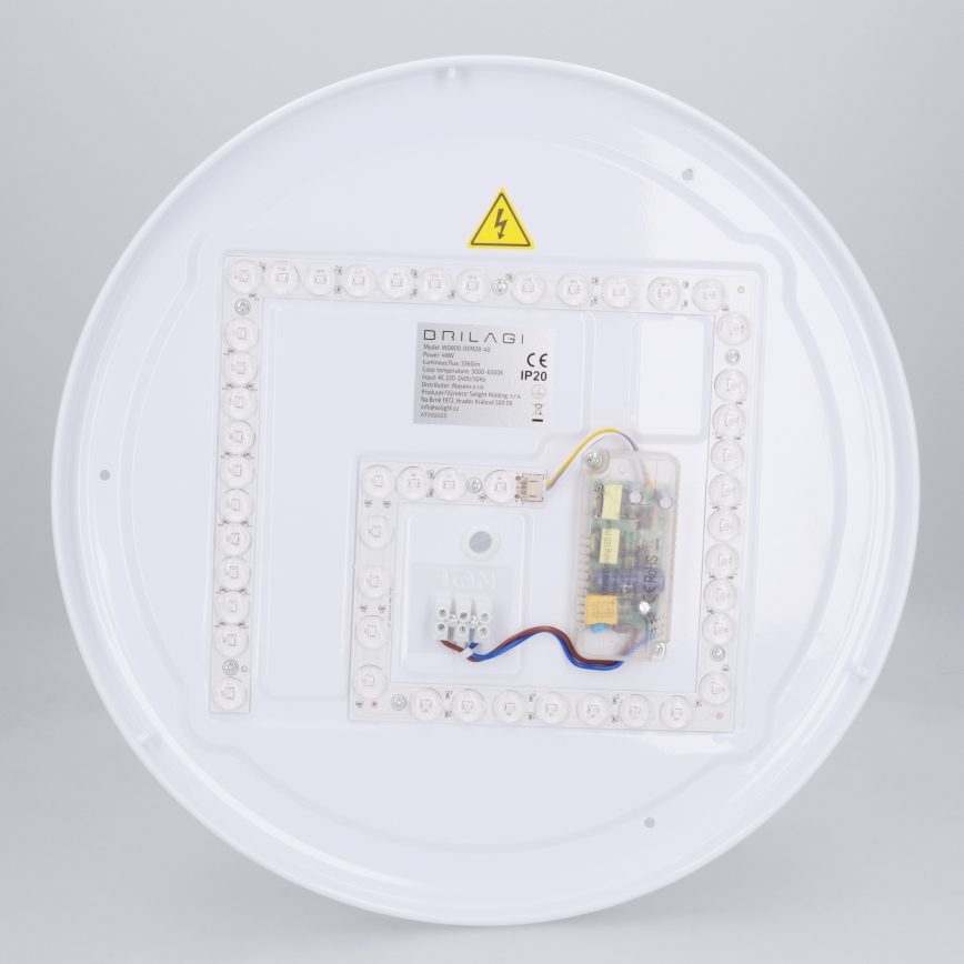 Brilagi - Candeeiro de tecto LED dimável NAOMI LED/48W/230V 3000-6500K Ø 39 cm preto + comando remoto
