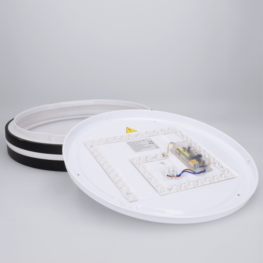 Brilagi - Candeeiro de tecto LED dimável NAOMI LED/48W/230V 3000-6500K Ø 39 cm preto + comando remoto
