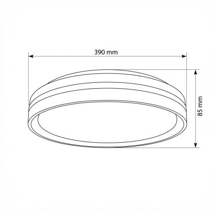 Brilagi - Candeeiro de tecto LED dimável NAOMI LED/48W/230V 3000-6500K Ø 39 cm preto + comando remoto