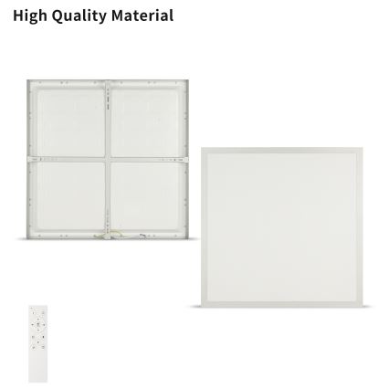 Brilagi - Luminária de tecto para casa de banho LED regulável FRAME SMART LED/50W/230V 60x60 cm 3000-6000K IP44 prateada + controlo remoto