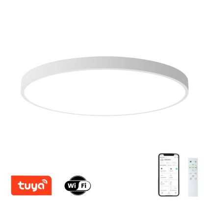 Brilagi - Luminária de teto LED dimerizável POOL SMART LED/180W/230V 3000-6000K diâmetro 120 cm Wi-Fi Tuya branco + controlo remoto