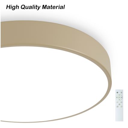 Brilagi - Candeeiro de tecto LED regulável POOL SMART LED/48W/230V 3000-6000K diâmetro 40 cm Wi-Fi Tuya bege + comando remoto