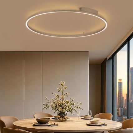 Brilagi - Candeeiro de teto LED regulável PORTOFINO LED/85W/230V 3000-6000K Ø 120 cm bege + controlo remoto