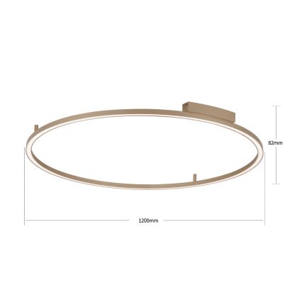 Brilagi - Candeeiro de teto LED regulável PORTOFINO LED/85W/230V 3000-6000K Ø 120 cm bege + controlo remoto