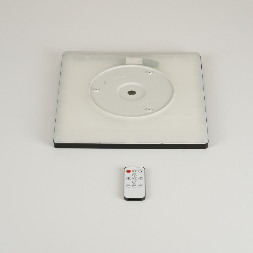 Brilagi - LED Luminária de tecto dimerizável ULTRA SLIM LED/18W/230V 2700-6500K 30x30 cm preta + comando remoto