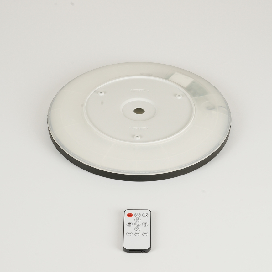 Brilagi - Luminária de tecto LED regulável ULTRA SLIM LED/18W/230V 2700-6500K Ø 30 cm preta + controlo remoto