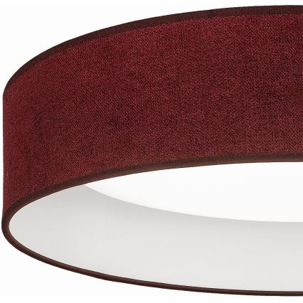 Brilagi - Luminária de tecto LED dimerizável VELVET SMART VARI LED/24W/230V 3000-6500K Ø45 cm bordô + controlo remoto