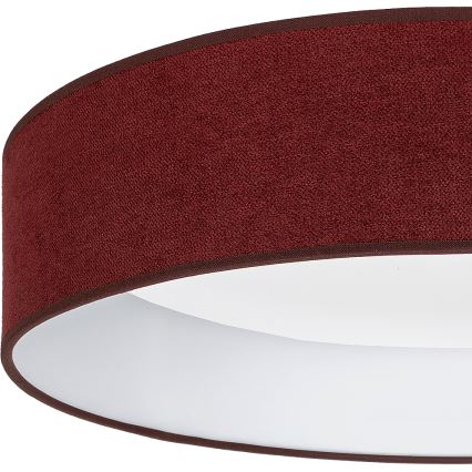 Brilagi - Luminária de tecto LED dimerizável VELVET SMART VARI LED/24W/230V 3000-6500K Ø45 cm bordô + controlo remoto