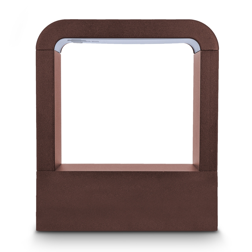 Brilagi - Aplique de parede exterior LED BARI LED/7W/230V 3000/4000/6000K castanho IP54