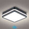Brilagi - Candeeiro LED exterior com sensor BENE LED/18W/230V 22x22 cm antracite IP54