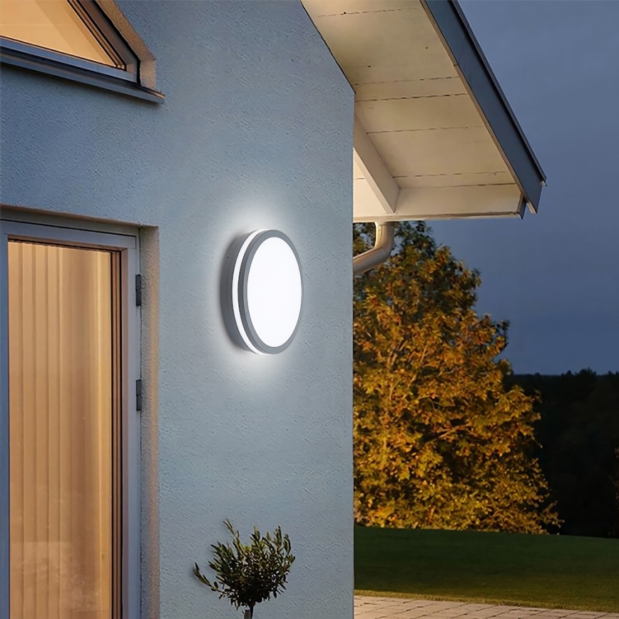 Brilagi - Luminária exterior LED com sensor BENE LED/24W/230V, diâmetro 26 cm, antracite, IP54