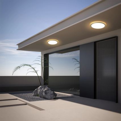 Brilagi - Candeeiro de tecto LED para casa de banho ULTRA SLIM LED/18W/230V Ø 30 cm dourado IP54