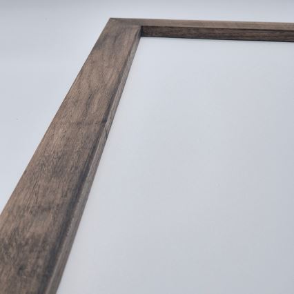 Brilagi - Candeeiro de tecto LED para casa de banho WOODY FRAME LED/40W/230V 120x30 cm IP44 carvalho nogueira