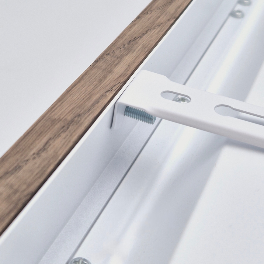 Brilagi - Candeeiro de tecto LED para casa de banho WOODY FRAME LED/40W/230V 120x30 cm IP44 carvalho nogueira