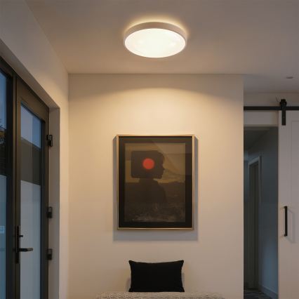 Brilagi - Candeeiro de teto LED dimerizável GLASS POOL DOUBLE LED/48W/230V 3000-6000K 40 cm bege + controlo remoto