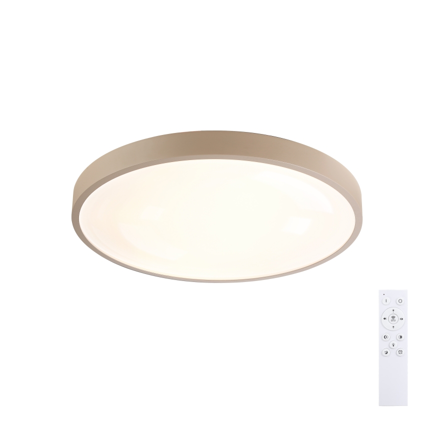Brilagi - Candeeiro de teto LED dimerizável GLASS POOL DOUBLE LED/48W/230V 3000-6000K 40 cm bege + controlo remoto