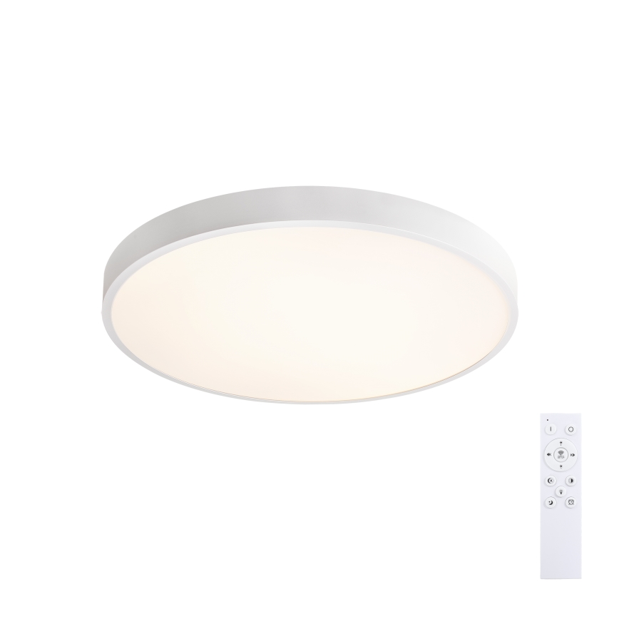 Brilagi - Luminária de teto LED dimerizável GLASS POOL DOUBLE LED/48W/230V 3000-6000K 40 cm branca + controlo remoto