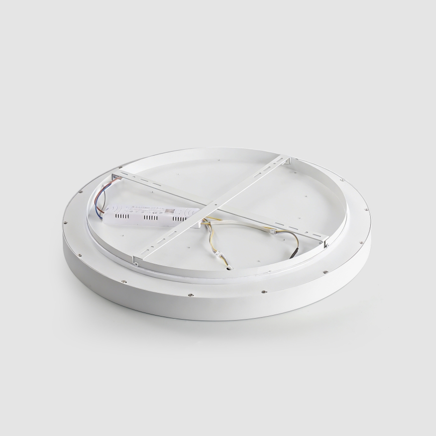 Brilagi - Luminária de teto LED dimerizável GLASS POOL DOUBLE LED/48W/230V 3000-6000K 40 cm branca + controlo remoto