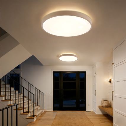 Brilagi - Candeeiro de tecto LED regulável GLASS POOL DOUBLE LED/80W/230V 3000-6000K 60 cm bege + comando remoto