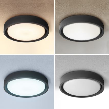 Brilagi - Candeeiro de teto LED dimerizável MATTEO LED/48W/230V 3000-6500K Ø 41 cm preto + controlo remoto