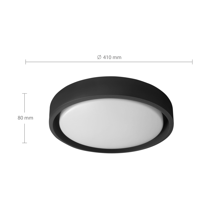 Brilagi - Candeeiro de teto LED dimerizável MATTEO LED/48W/230V 3000-6500K Ø 41 cm preto + controlo remoto