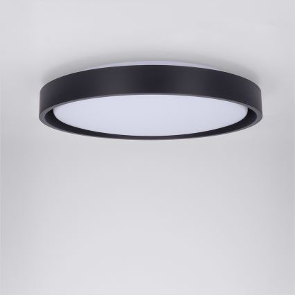 Brilagi - Candeeiro de teto LED dimerizável MATTEO LED/48W/230V 3000-6500K Ø 41 cm preto + controlo remoto
