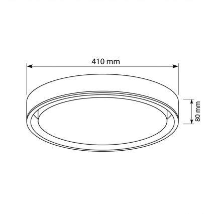 Brilagi - Candeeiro de teto LED dimerizável MATTEO LED/48W/230V 3000-6500K Ø 41 cm preto + controlo remoto